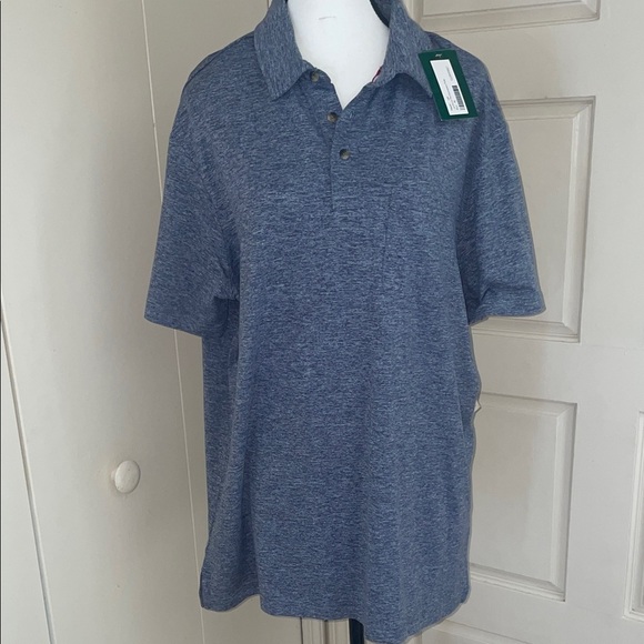 Hawker Rye Blue Performance Polo Shirt - Picture 1 of 5